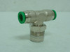 Numatics IN114-308-023; Swivel Branch Tee 3/8" Tube x 1/2 NPT