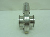 Flowtech 896423-304; Sanitary Butterfly Valve; SS-304; Size: 2"