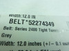 Intralox 52274349; Conveyor Belt; 10.61 Ft Length; 12" Width