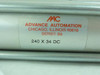 AAC B240X34DC; Air Cylinder; 34mm Bore; 240mm Stroke