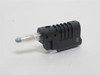 Pomona 73093-0; Black Banana Plug; Stackable Connector