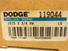 Dodge 119044; Taper-Lock Bushing # 1615; 3/4"ID