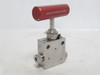 IRWaterjet IRW66NV4S; Straight Valve SS-316; 1/4" Tube; 2-Way