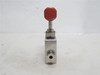 IRWaterjet IRW66NV4S; Straight Valve SS-316; 1/4" Tube; 2-Way