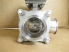 Tru-Flo MT46.S4.F07-F10.CH22; Actuated Ball Valve SS; 3" Clamp