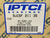 IPTCI SUCSF 211 35; Flange Bearing SS; 4-Bolt; 2-3/16" ID