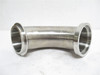 Sanitube YH160316; Sanitary Elbow; SS-304; 90Deg; 3" Weld