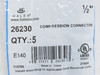 Halex 26230; Bag-5; EMT Compression Connectors; Size: 1/2"