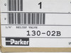 Parker 130-02B; Pneumatic relief Valve; 1/4NPT; 50PSI