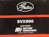 Gates 5VX900; V-Belt; 90"Long; 5/8" Top Width; 17/32" Thick