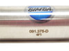 Bimba 091.375-D; Air Cylinder; SS; 1"ID x 1-3/8" Stroke