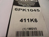 Bando 6PK1045; Serpentine Belt; Industry Number 411K6