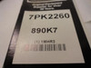 Bando 7PK2260; Serpentine Belt 890K7; 7-ribs 89.0"L; 1MHR3