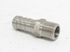 MFG- SS-HB-MP-12-08; Hose Barb; SS; 3/4" Tube x 1/2NPT