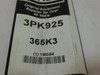 Bando 365K3;  Serpentine Belt; 3PK925