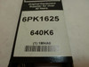 Bando 640K6;  Serpentine Belt 6PK1625