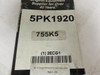 Bando 5PK1920; Serpentine Belt 755K5; 5-ribs 75.5"L; 2ECG1