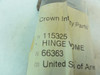 Crown 115325; LH Hinge