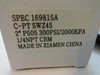 Industry-Std C-PT 5WZ45; Pressure Gauge 2"OD 1/4"NPT 3000PSI