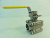 HSI SPH34SSBVKNSW; Kurnut Ball Valve; 3-Piece; SS; 3/4" Socket