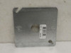 Steel City 52-C-6; Lot-10 Square Flat Cover; 4"; 1/2" Knockout