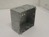 Steel City 521711; Lot-4 Conduit Boxes; 4" Square; 2-1/8" Deep