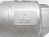 MFG- VBS02-200; Inline Ball Valve; SS; 2NPT; 1000WOG