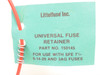 Littlefuse 150145; Universal Fuse Retainer ; 20A; 32V; 1 Pole