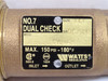 Watts 7 U2-2; Bronze Backflow Preventer Dual Check Valve 1NPT