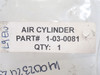 Waldrop 1-03-0081; Guided Air Cylinder; 1-1/4" Stroke