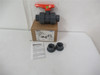 Chemtrol U45TB-E; Ball Valve PVC 3/4" NPT & Socket Fittings