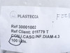 Plastecca 30001002; Bag-100; Plastic Bushings; 4.3mm Diameter