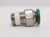 Parker W68PLP-6-4; Lot-2 Brass Connectors; 3/8" PTC x 1/4NPT