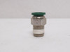 Parker W68PLP-6-4; Lot-2 Brass Connectors; 3/8" PTC x 1/4NPT
