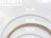 Burkert 641114; Graphite Fluid Control Seal; Size: 40mm/DN40
