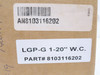 Antunes 8103116202; Gas Pressure Switch 1 – 20" W.C.