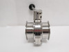 Sanitary Solutions SSBFVF-3-316L; Butterfly Valve; 3" Clamp