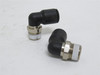 Legris 3109 12 18; Lot-2 Air Elbows; 90Deg; 12mm PTC x 3/8NPT