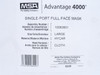MSA 10083801; Single-Port Full-Facepiece; Size: Large