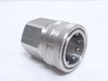 Dixon 8VF8-SS-E; Unvalved Coupler; SS-316; 1NPT 1" Body size