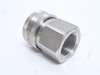 Dixon 8VF8-SS-E; Unvalved Coupler; SS-316; 1NPT 1" Body size