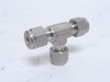 Swagelok SS-400-3; Compression Tee; SS-316; 1/4" Tube