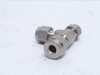 Swagelok SS-400-3; Compression Tee; SS-316; 1/4" Tube