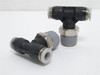 Festo QST-3/8-1/4-U; Lot-2; Tee Fitting 153700 1/4PTC x 3/8NPT