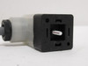 Canfield D5419-11025; Female DIN Plug; 120VAC; Black
