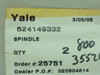 Yale 524149332; Flanged Spindle 1-1/4 ID; Flange OD: 4-9/16"