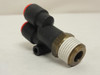 SMC KQU09-36S; Pneumatic Branch Y Fitting; 5/16" Tube; 3/8 NPT