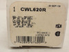 Cooper CWL620R; Black Locking Receptacle; 20A; 240VAC; 2P