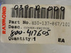 Raymond 850-137-867/101; Switch Assembly / Cover