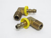 MFG- NI129HB-4-4; Lot-2 Air Elbows; Brass; 90Deg; Size: 1/4"